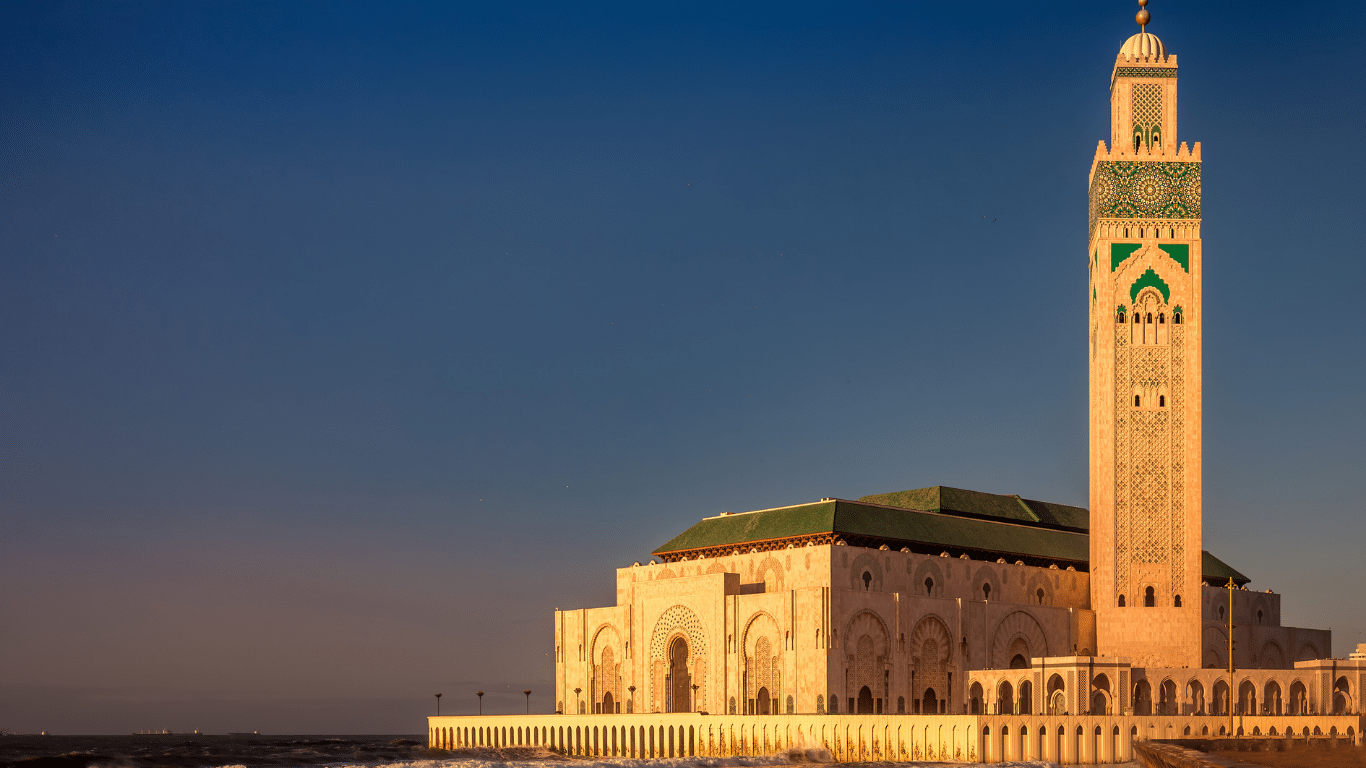 The big mosque of Hassan II