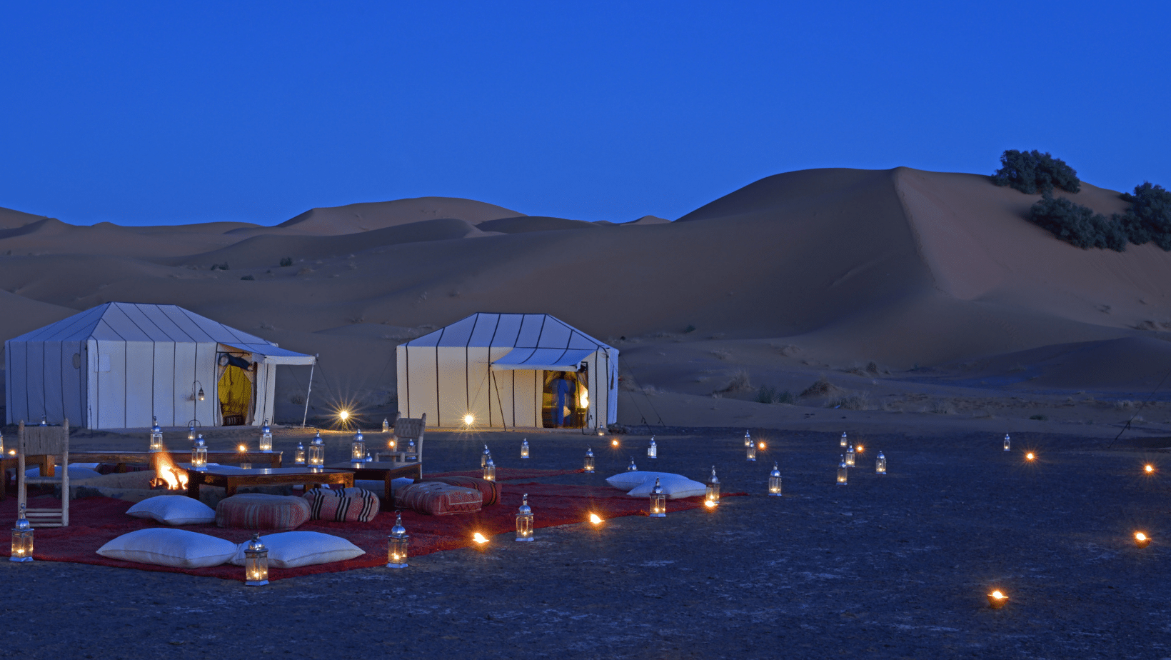 Luxury camp in the heart of the desert